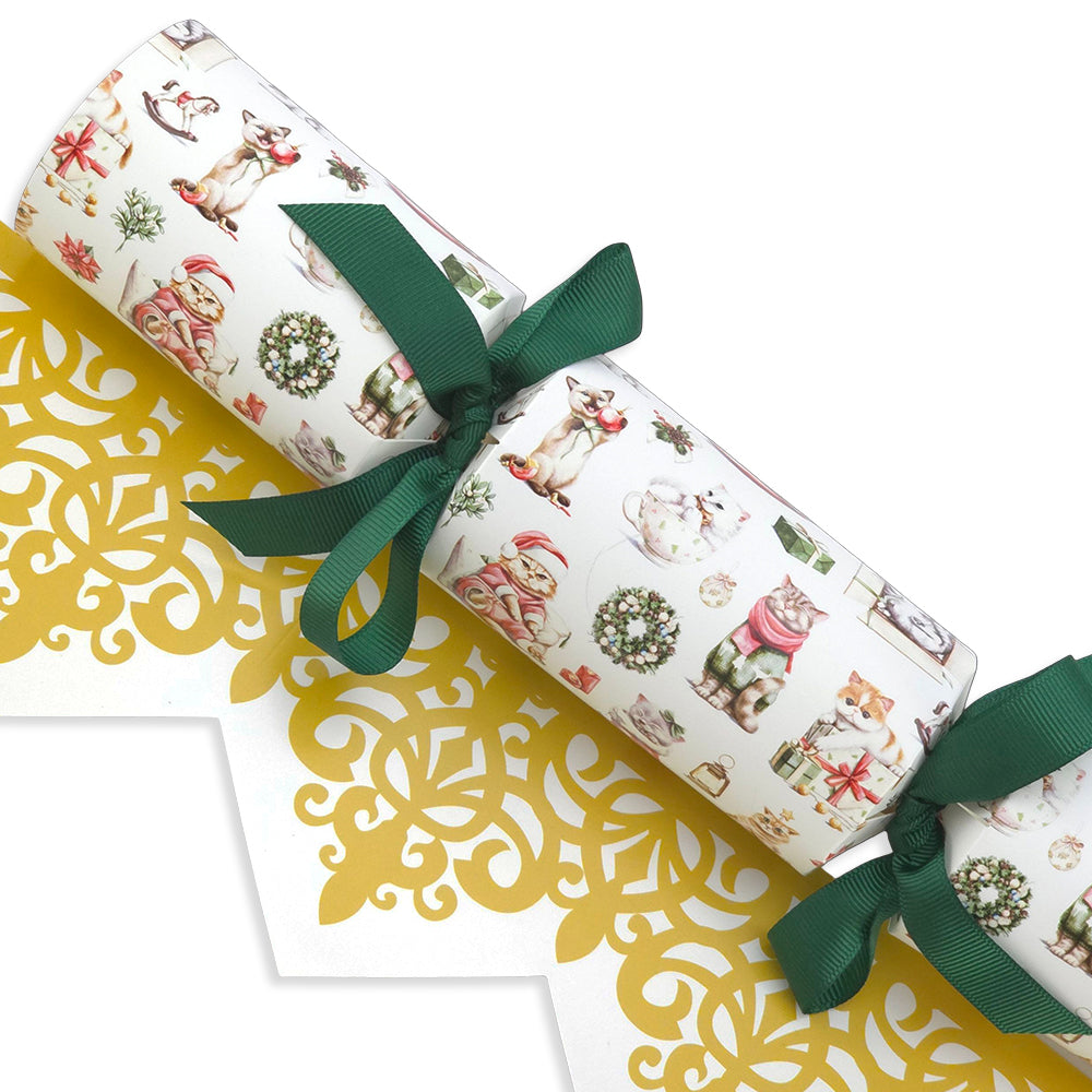 Cute Christmas Cats | Cracker Making Craft Kit | Make & Fill Your Own