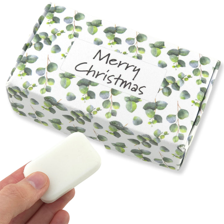 Watercolour Eucalyptus | Merry Christmas | 20g Scented Soap | Cracker Filler