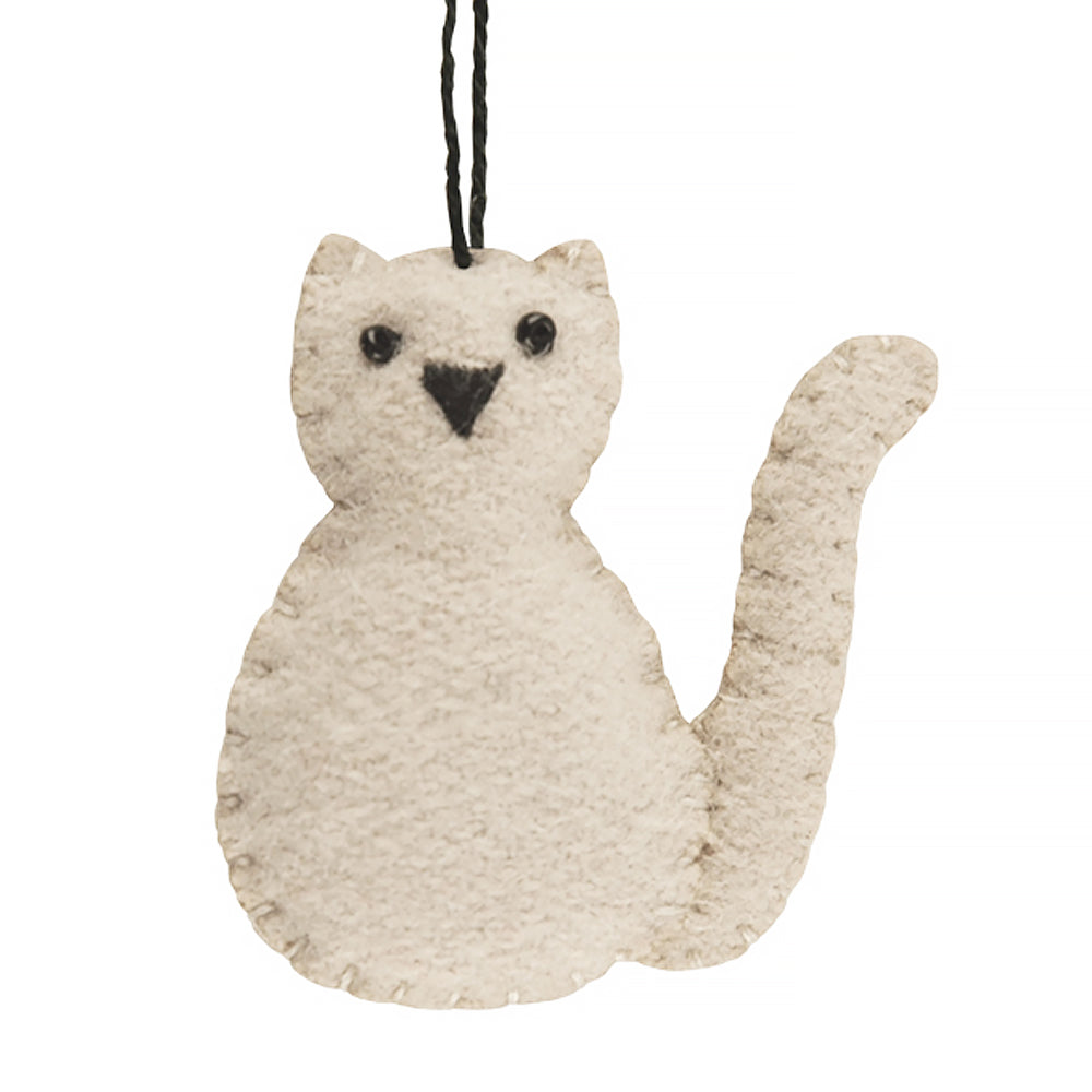 4cm Beige Felt Cat | Cracker Filler | Little Gift
