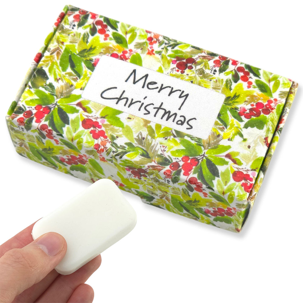 Watercolour Berries | Merry Christmas | 20g Scented Soap | Mini Cracker Filler