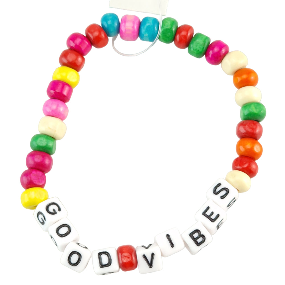 GOOD VIBES | Mindfulness Bead Bracelet | Mini Gift | Cracker Filler