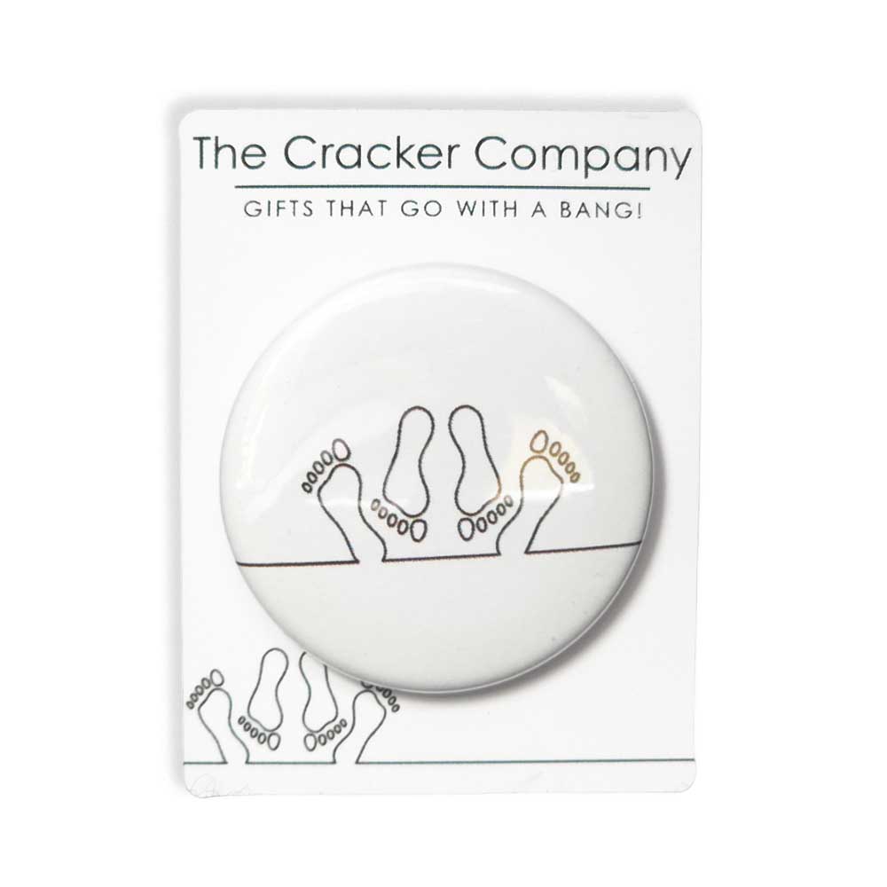 Sexy Time Feet | 38mm Button Pin Badge | Little Gift | Cracker Filler