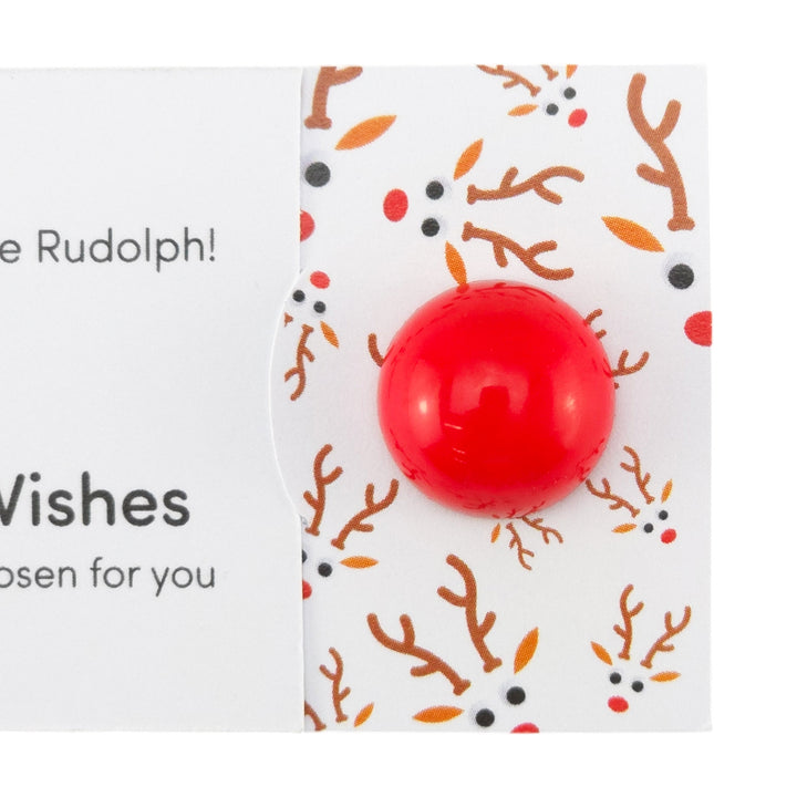 You Too Can be Rudolph! | Christmas | Button Wishes Sew On Token | Little Gift