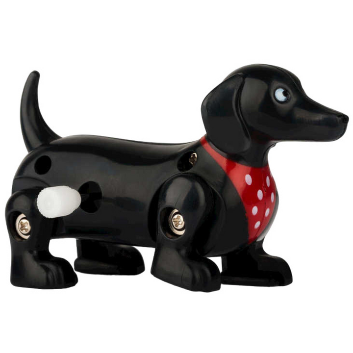 Wind Up & Go Sausage Dog | Black | Little Gift | Cracker Filler