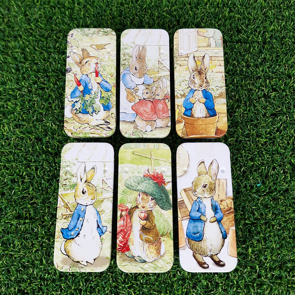 Peter Rabbit Empty Slider Tin | 8cm Long | Single | Cracker Filler | Little Gift