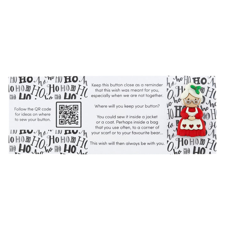You Are My Perfect Mrs Claus | Christmas | Button Wishes | Mini Cracker Filler