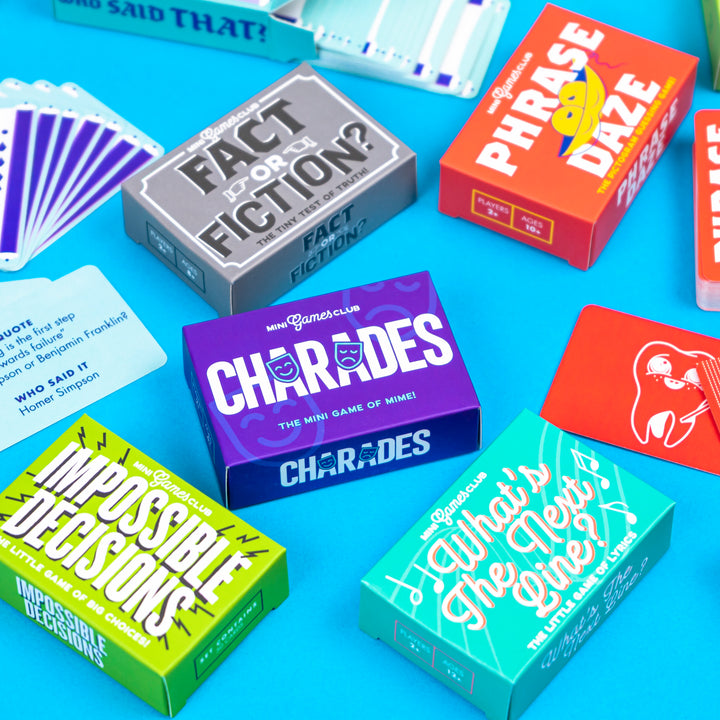 Mini Boxed Card Games | Various Designs | Cracker Filler | Little Gift