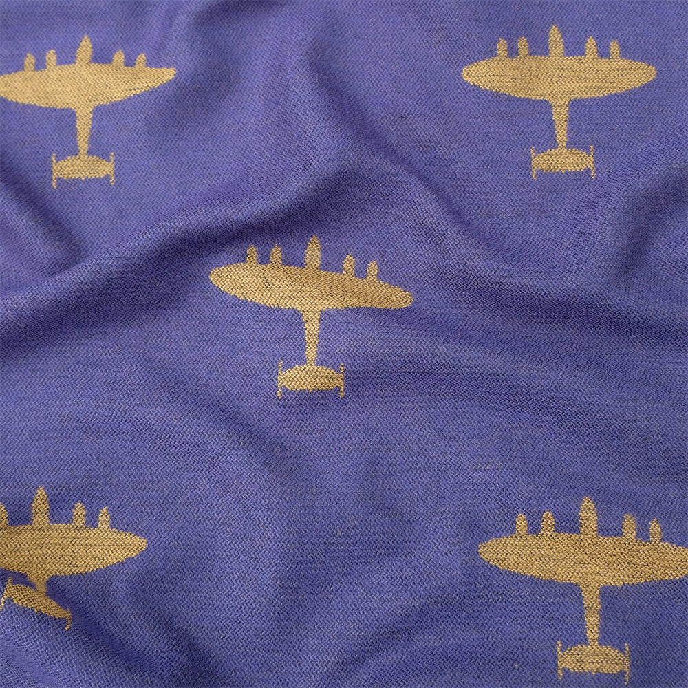 Planes | Navy & Mustard | Gents Scarf | 30cm Wide | Gift Idea