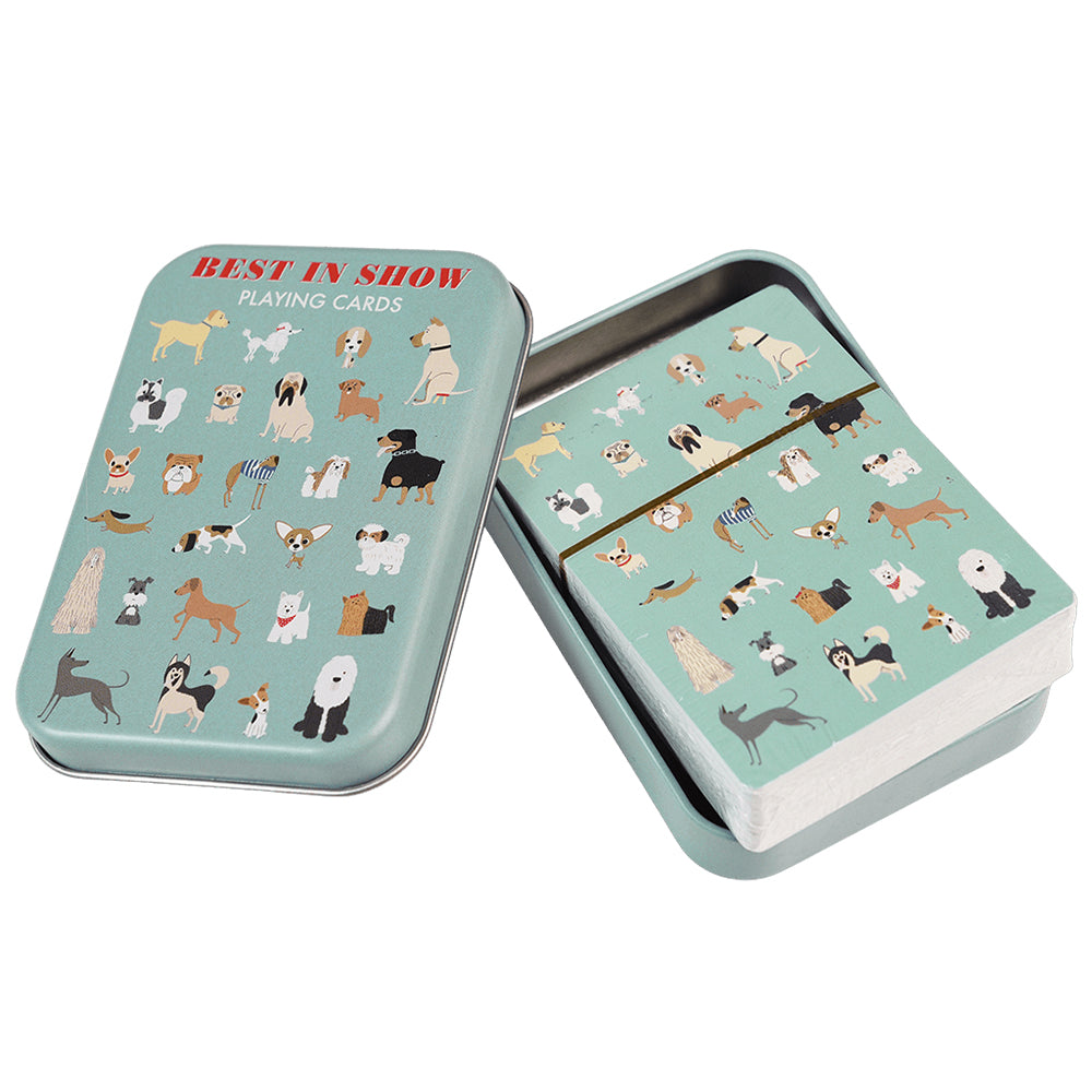 Best in Show Dog Design Playing Cards in Tin | Gifts for Dog Lovers