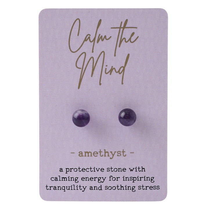 Calm The Mind | Purple Amethyst Earrings | Mini Gift | Cracker Filler