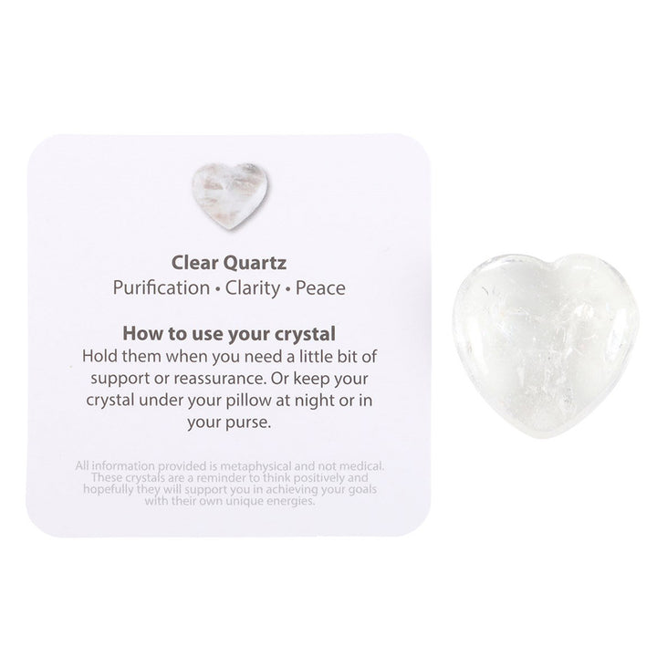 You Rock | Clear Quartz Crystal Heart | Clarity | Little Gift | Cracker Filler