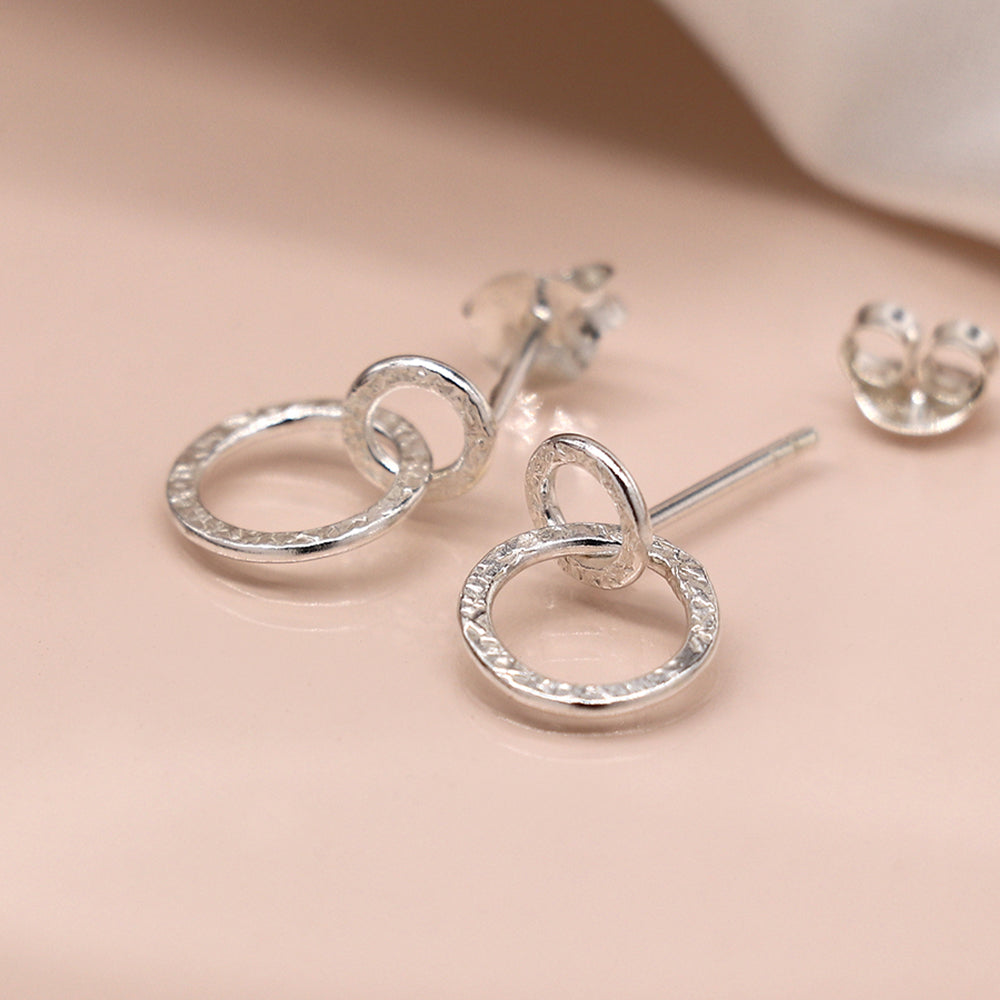 Sterling Silver Linked Hoop Earrings | Mini Gift | Cracker Filler