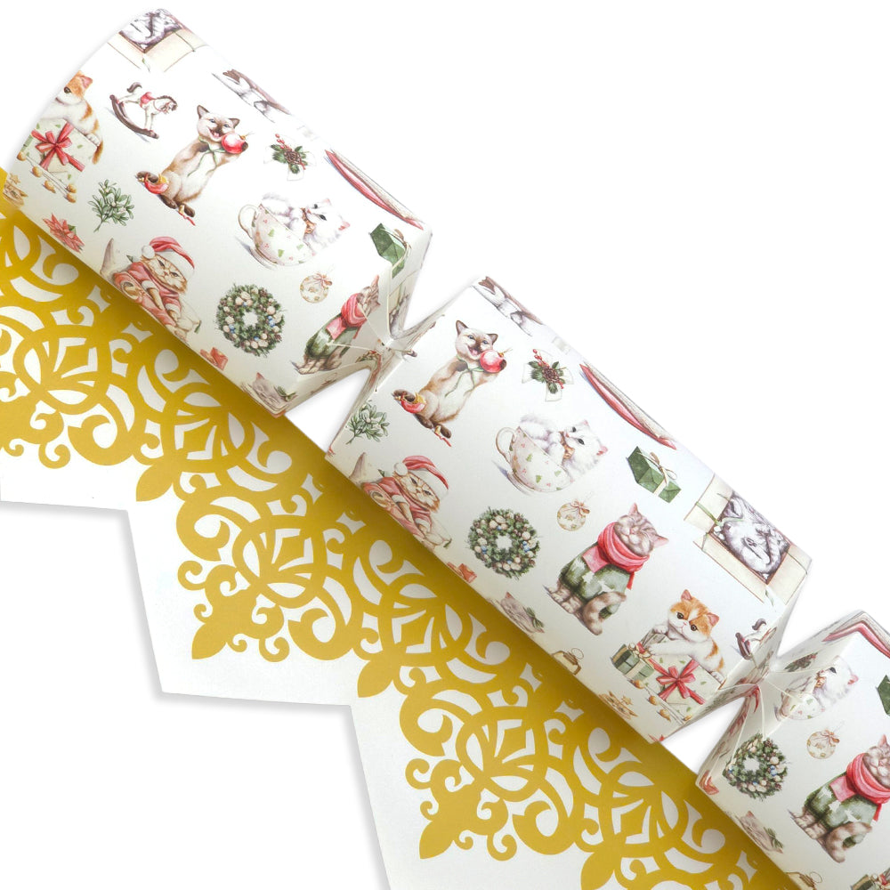 Cute Christmas Cats | Cracker Making Craft Kit | Make & Fill Your Own
