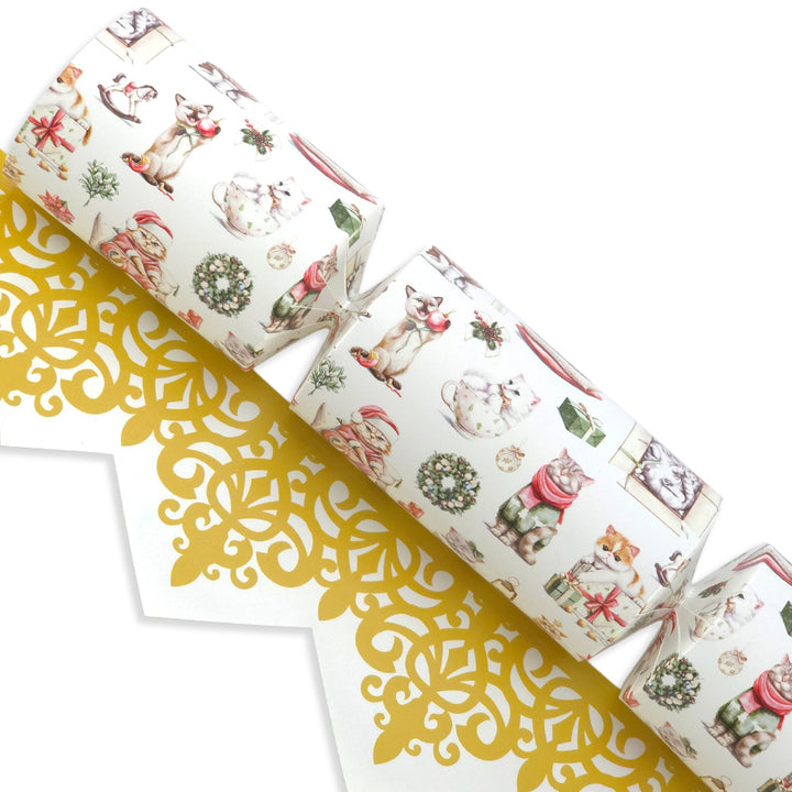 Cute Christmas Cats | Cracker Making Craft Kit | Make & Fill Your Own