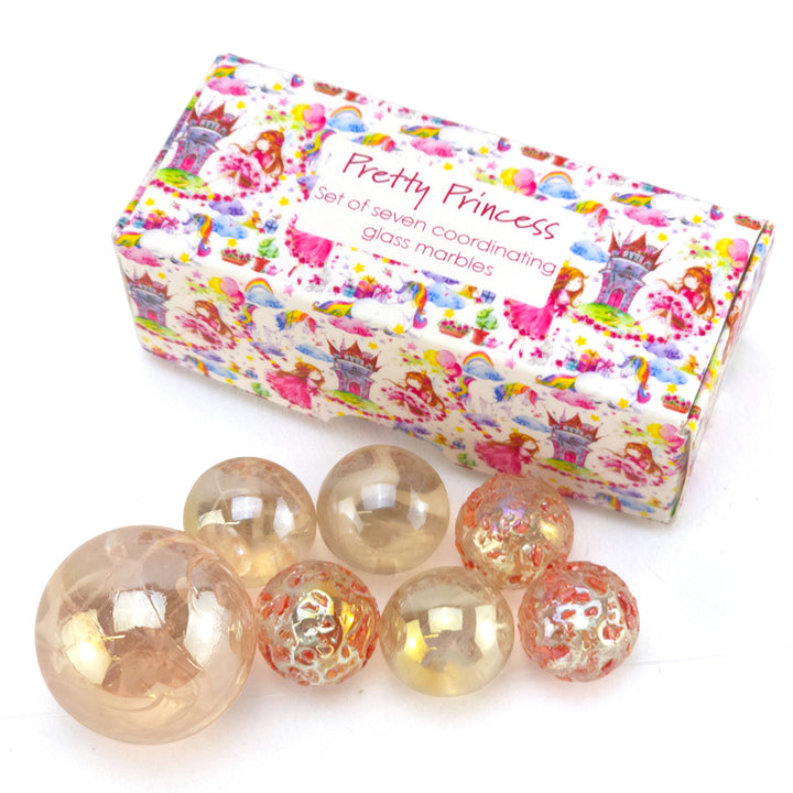 Pretty Princess | Mini Box of Marbles for Kids | Cracker Filler | Party Bag Gift