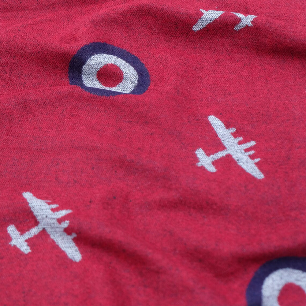 RAF Bomber Planes | Red | Gents Scarf | 30cm Wide | Gift Idea