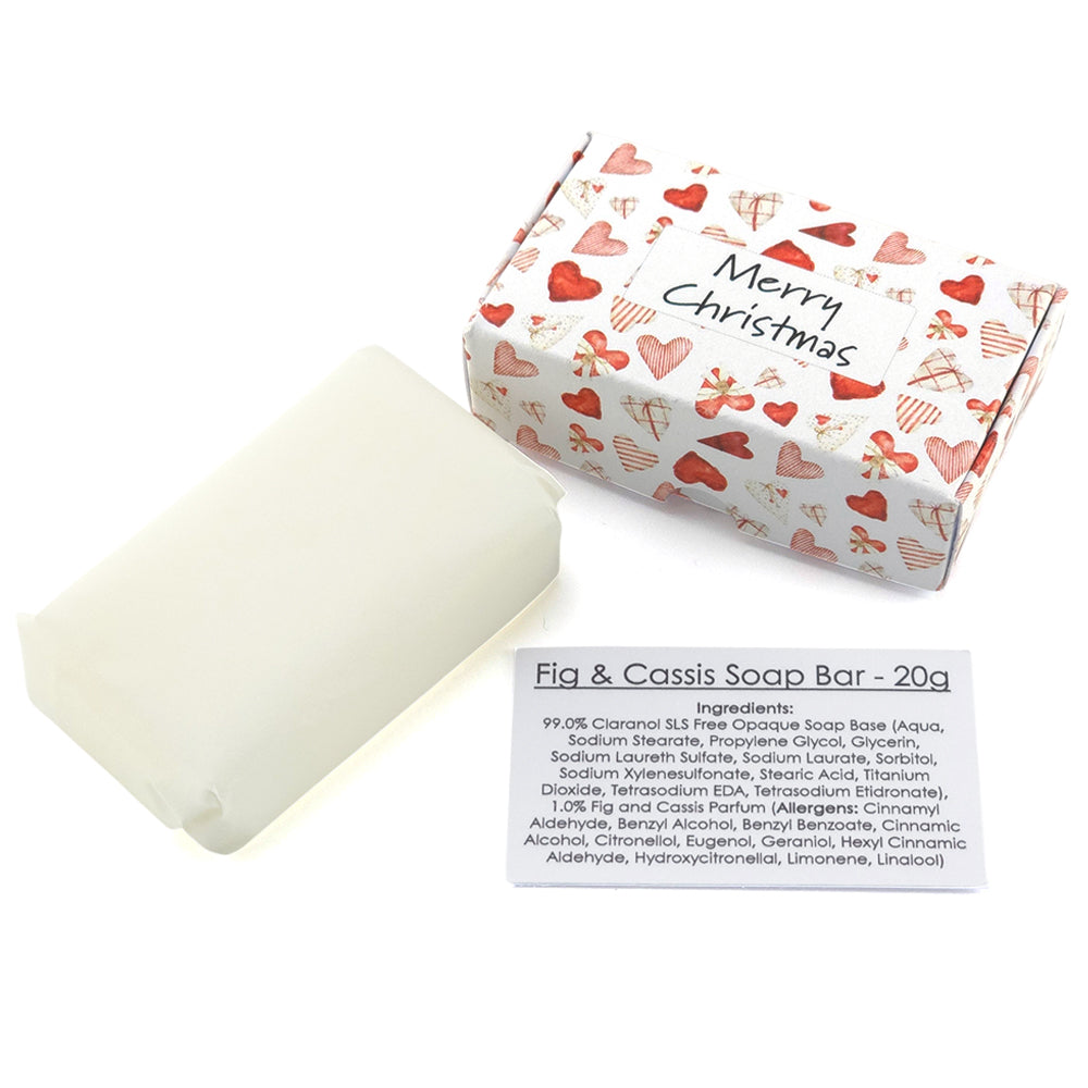 Scandi Hearts | Merry Christmas | 20g Scented Soap | Little Gift | Cracker Filler
