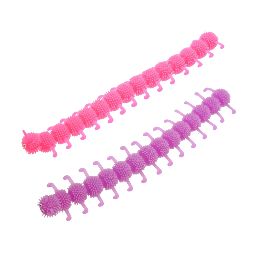 Pink or Purple | Stretchy Caterpillar Toy | Single | Mini Gift | Cracker Filler