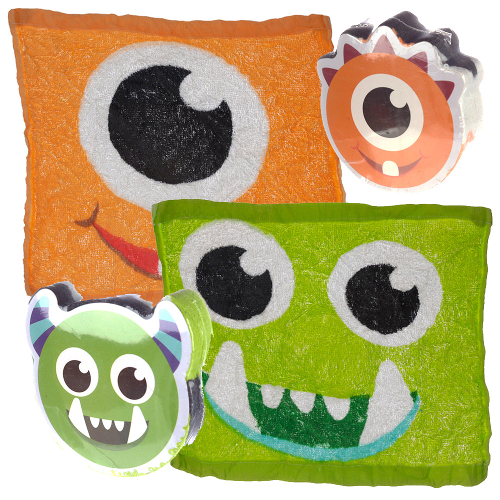 Cute Monster | Compressed Flannel | Single | Little Gift | Cracker Filler