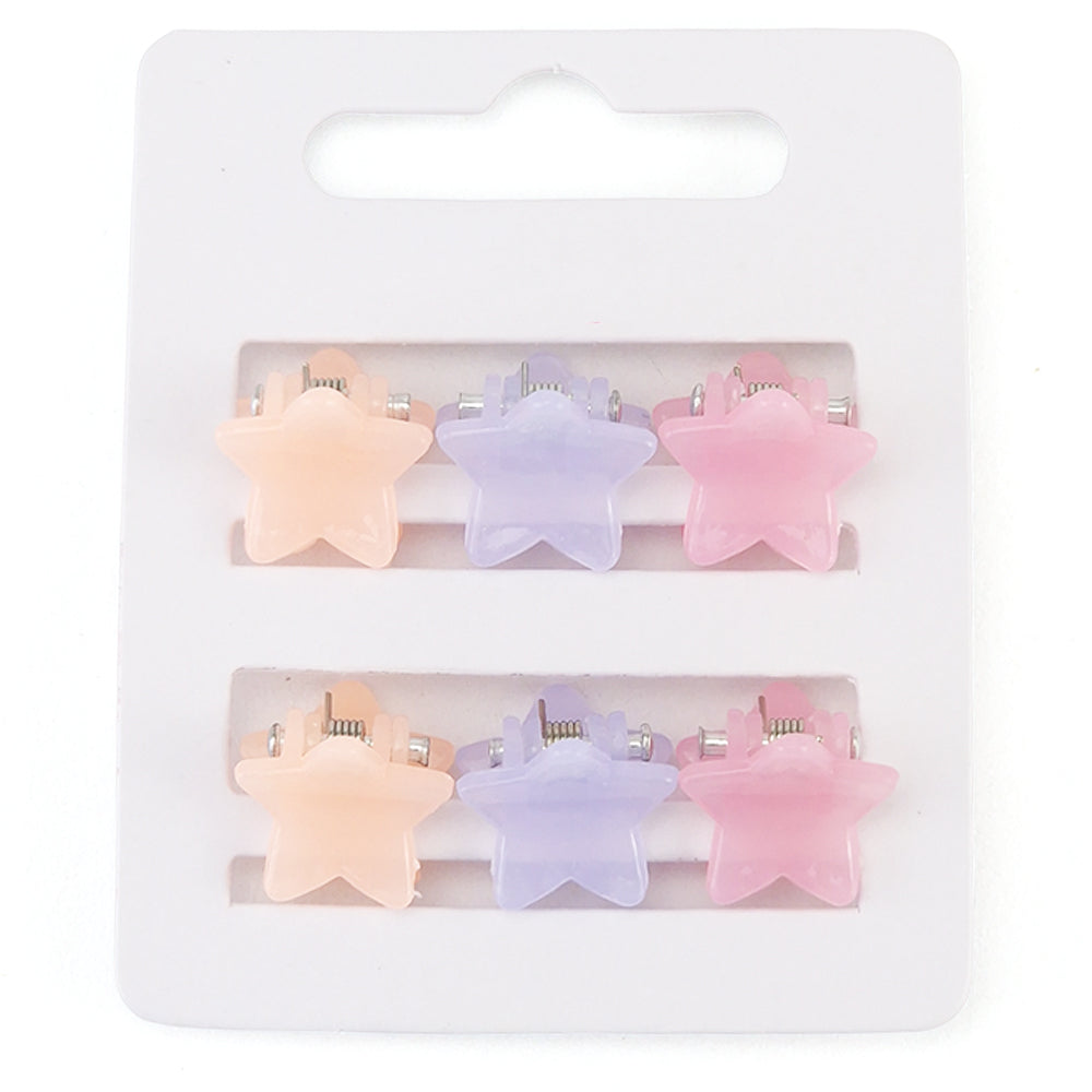 Pretty Pastel Mini Claw Hair Clips for Girls | 6 Pack | Little Gift | Cracker Filler