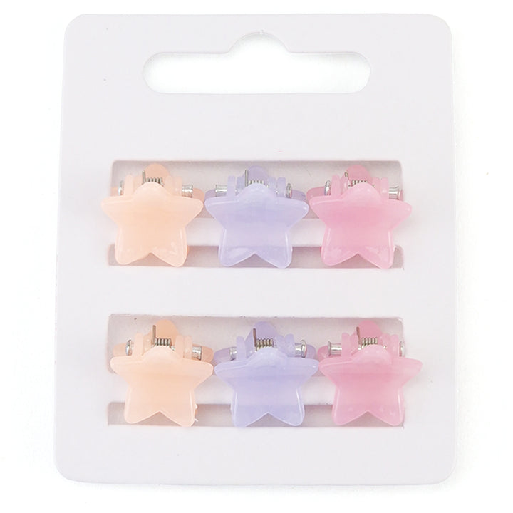 Pretty Pastel Mini Claw Hair Clips for Girls | 6 Pack | Little Gift | Cracker Filler