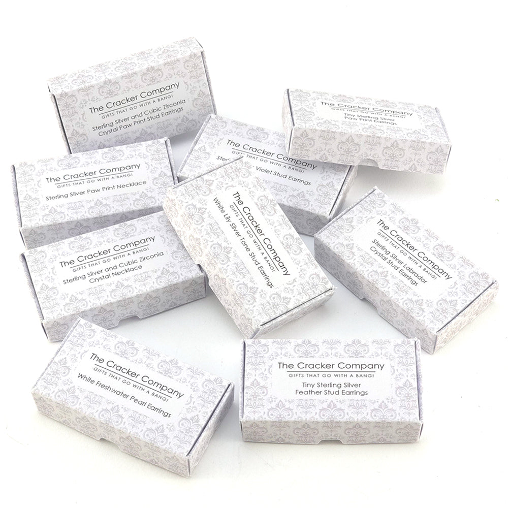 Sterling Silver Crystal & Pearl Drop Earrings | Mini Gift | Cracker Filler