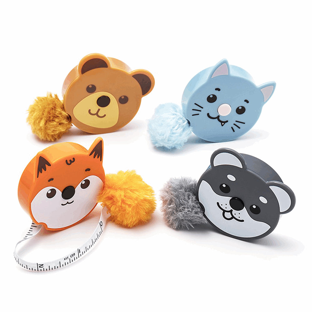 Fluffy & Cute Retractable Tape Measure | Cracker Filler | Mini Gift