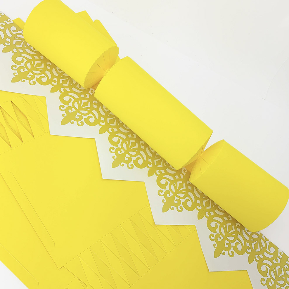 Bright Yellow | Cracker Making DIY Craft Kits | Make Your Own | Eco Recyclable