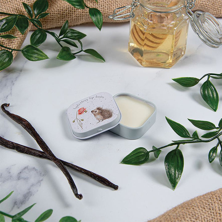 Cute Hedgehog | Wrendale Honey & Vanilla Lip Balm Tin | Cracker Filler | Little Gift