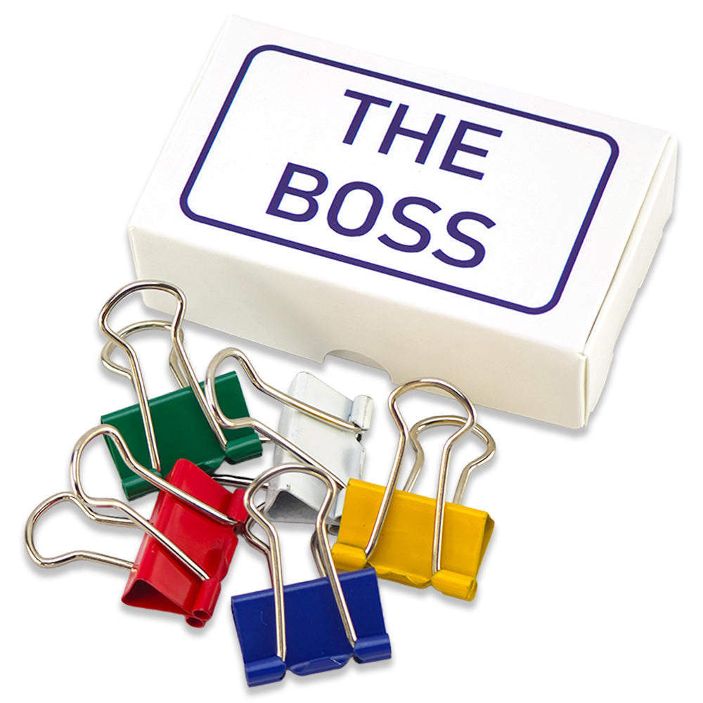 The Boss | Mini Box of Bulldog Clips | Office Banter | Cracker Filler Gift