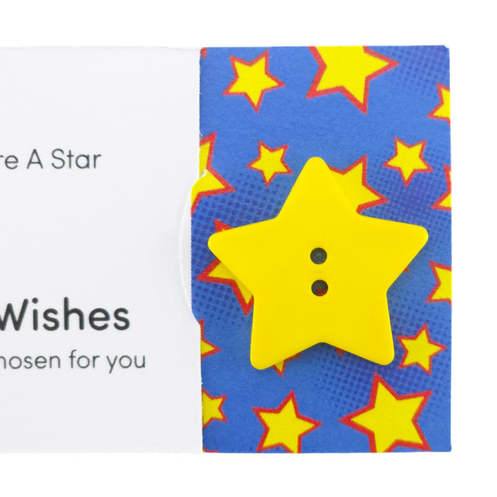 You're a Star | Button Wishes Sew On Token | Little Gift | Cracker Filler