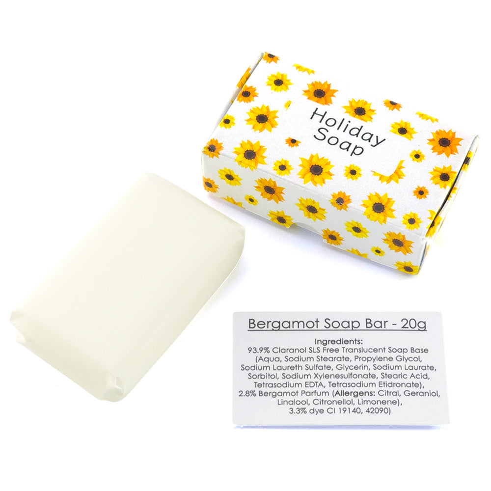 Holiday Soap | Bergamot | 20g Travel Soap Bar | Cracker Filler | Little Gift