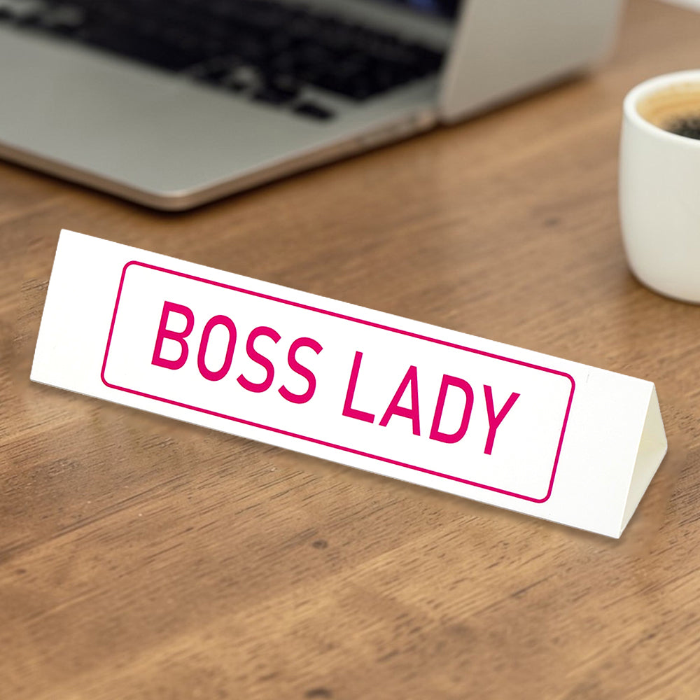 Boss Lady | Large Desk Sign | Office Banter | Mini Gift