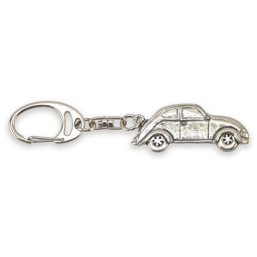 VW Beetle | Chunky English Pewter 3D Keyring | Little Gift | Cracker Filler