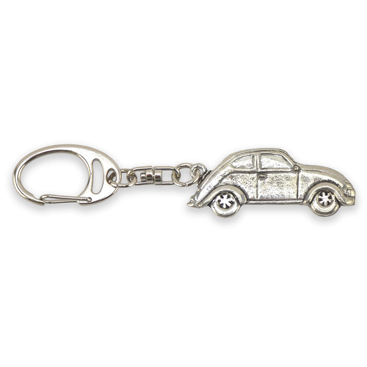 VW Beetle | Chunky English Pewter 3D Keyring | Little Gift | Cracker Filler