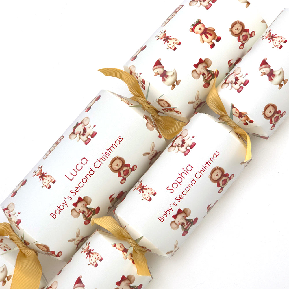 Personalised Baby's Second Christmas Crackers | Craft Kit | Add Name | Minimum 4
