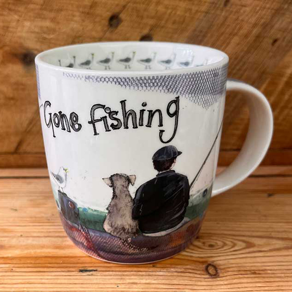Gone Fishing Themed Mug | Bone China Gift