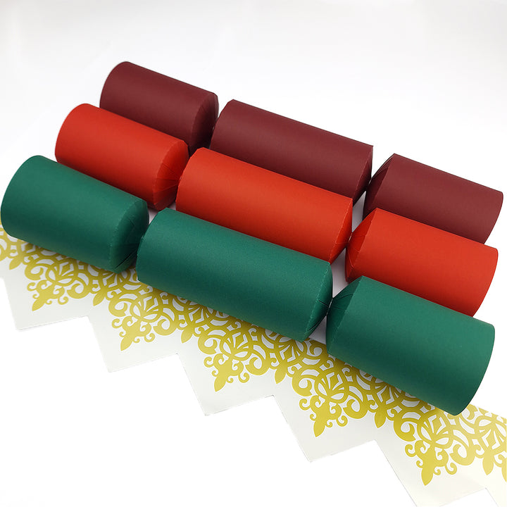 Rich Christmas Tones | Craft Kit to Make 12 Crackers | Recyclable