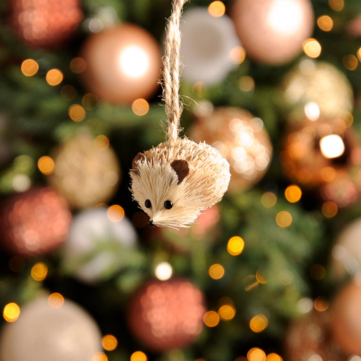 Bristle Hedgehog | Hanging Ornament | Little Gift | Cracker Filler