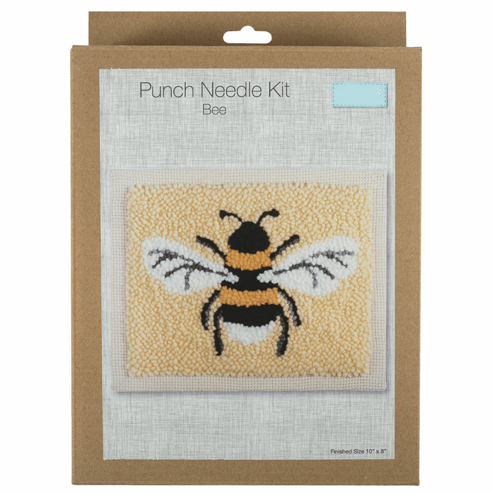 Buzzy Bee | Framed Punch Needle Craft Kit | Gift Boxed Set