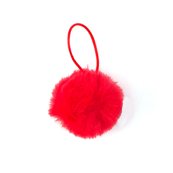 Hanging Faux Fur Pom Pom | 4cm Wide | Little Gift | Cracker Filler