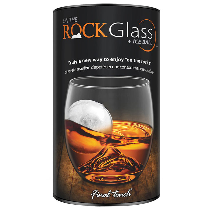 Rolling Ice Cube Whiskey Tumbler & Ice Mould | Shaped Whisky Glass | Gift for Men