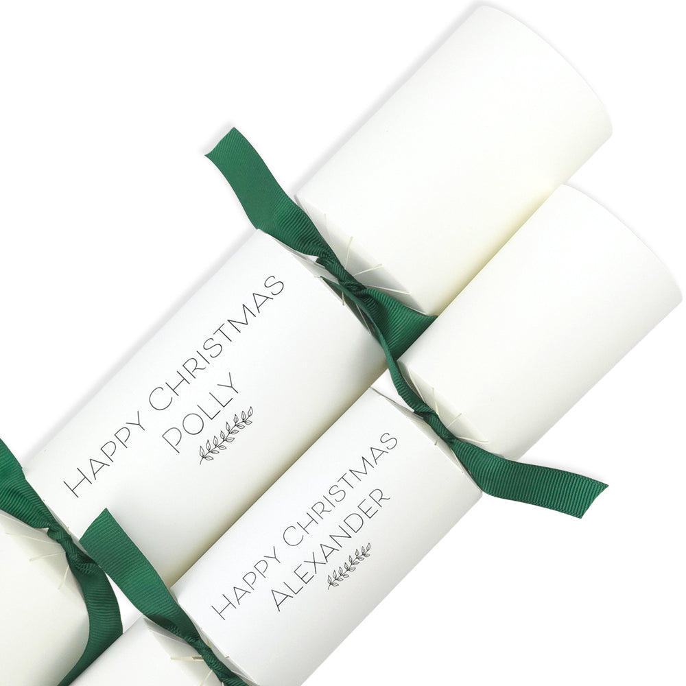 Personalised Merry Christmas Crackers | Craft Kit | Add Own Names | Minimum 4