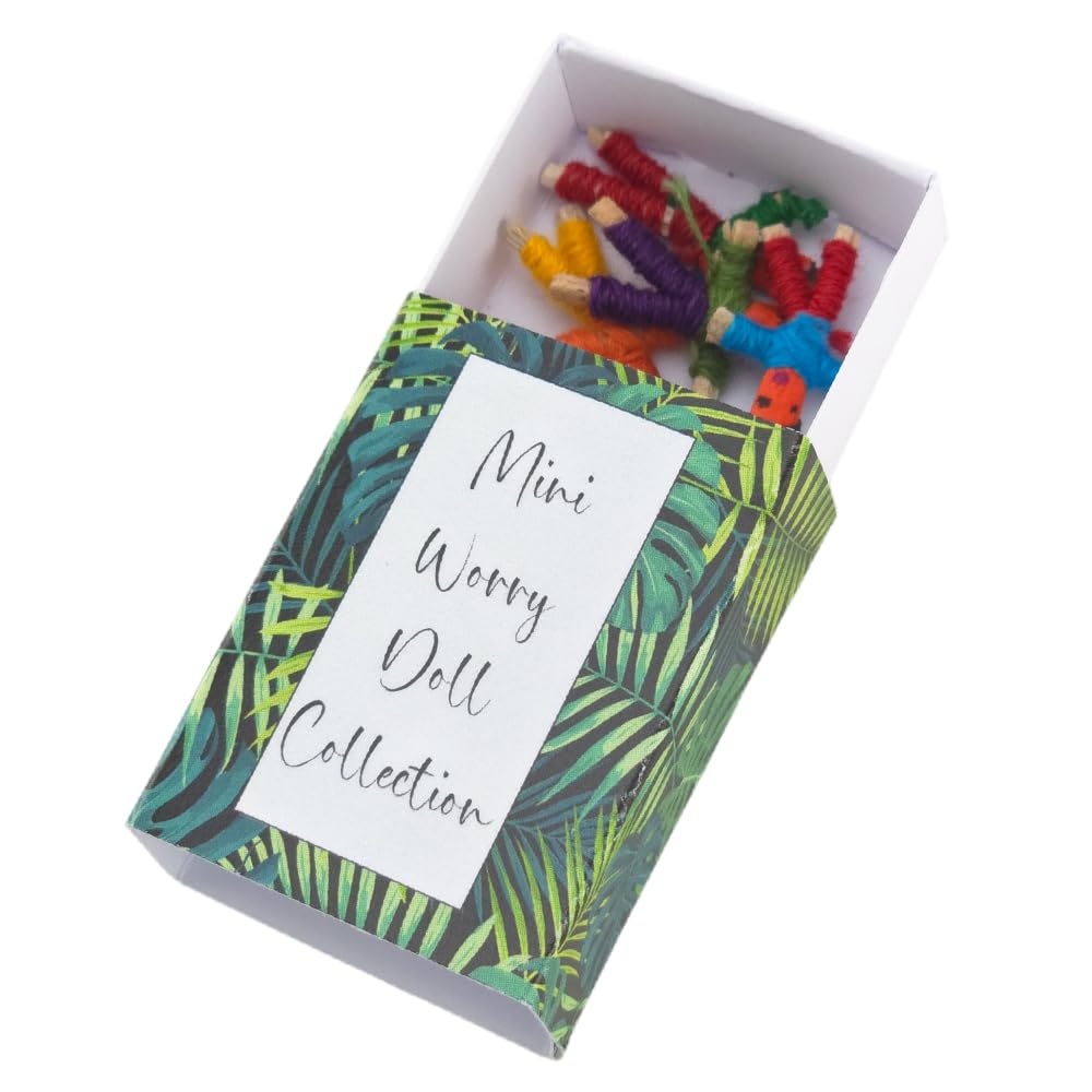 6 Mini Worry Dolls | Little Box of Calm | Little Gift | Cracker Filler
