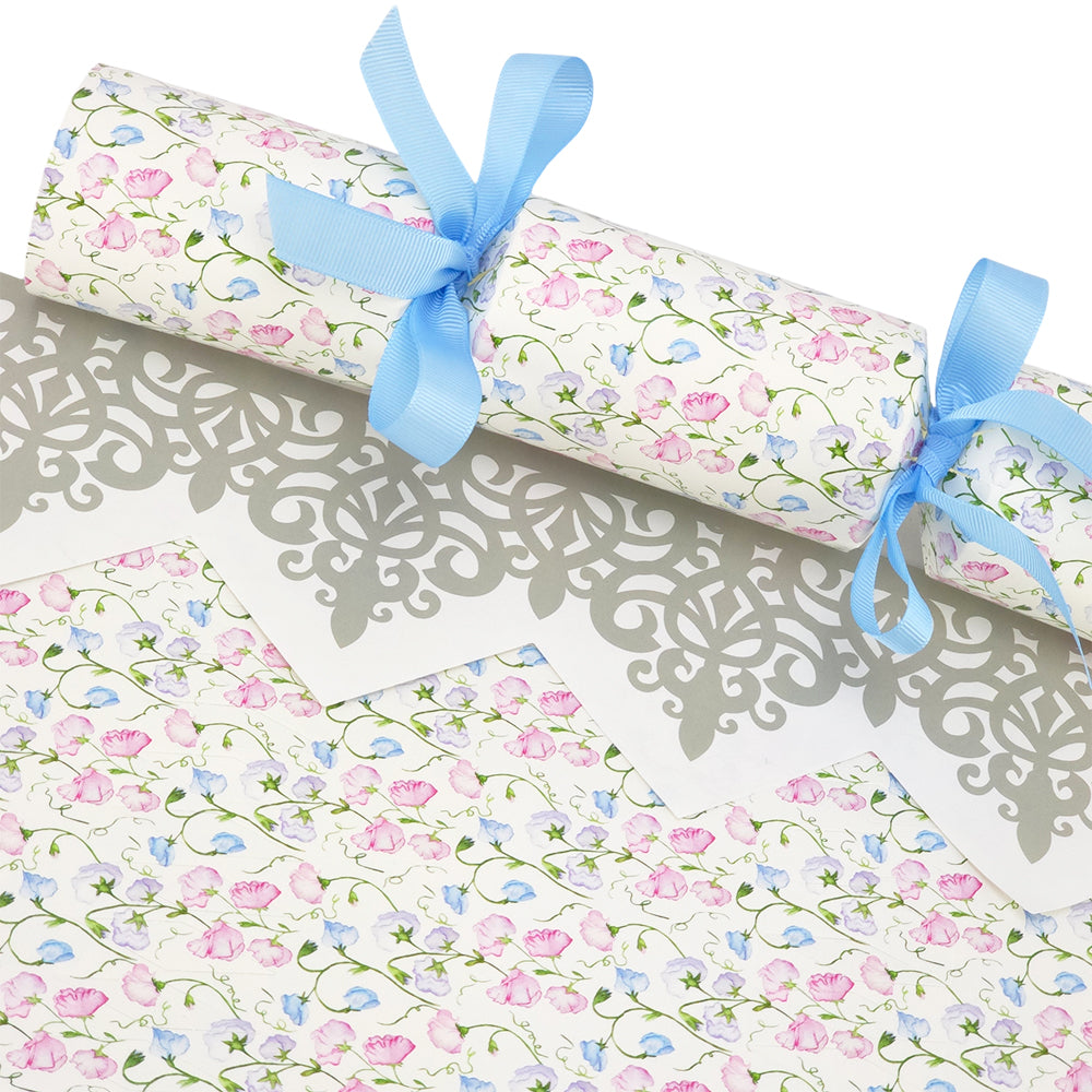 Pastel Sweet Peas | Cracker Making Craft Kit | Make &amp; Fill Your Own