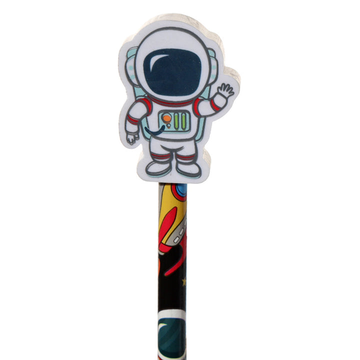 Outer Space Pencil & Eraser Topper | Party Bag Gift | Letterbox Gift
