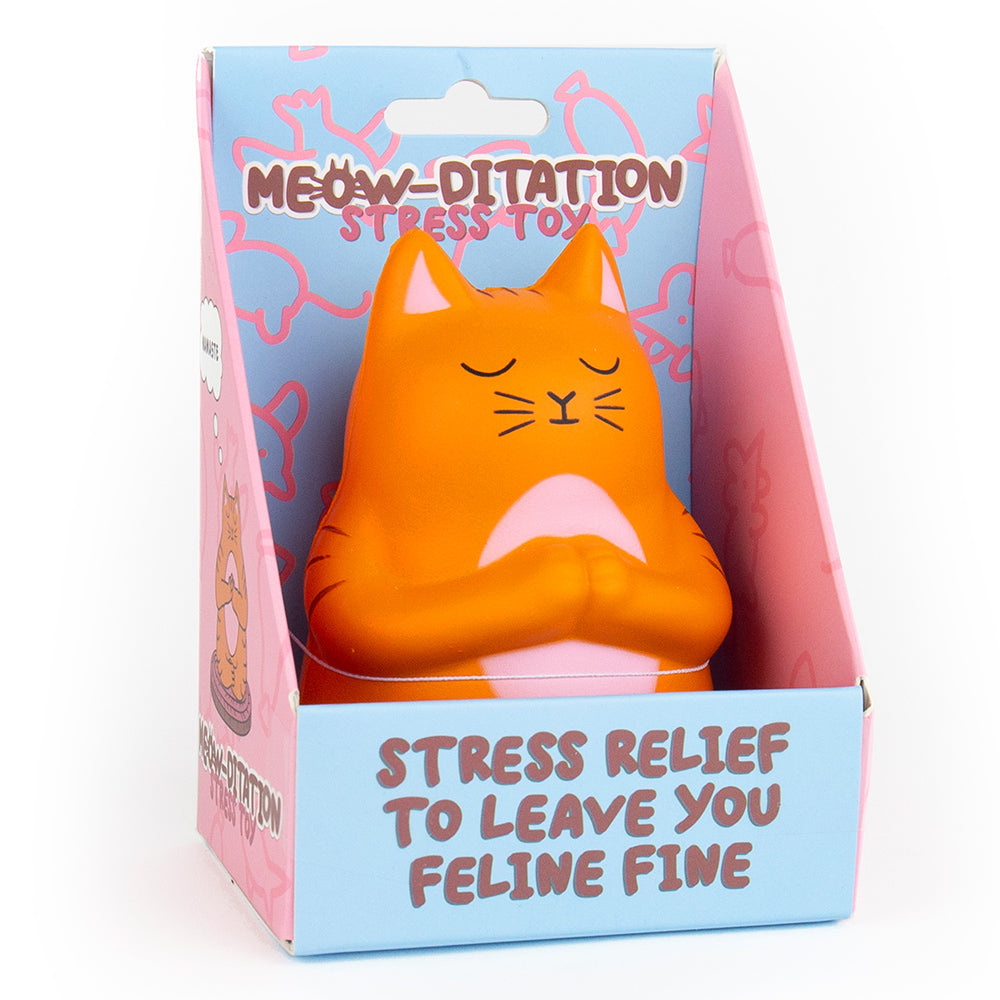 Meowditation Cat Stress Toy | Funny Mindfulness Gift | Feline Fine!