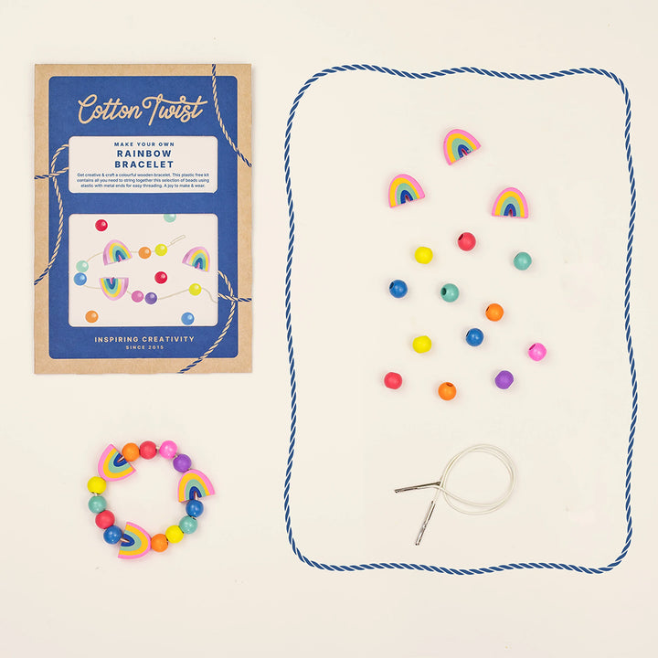 Make Your Own Rainbow Bracelet | Complete Sustainable Craft Kit for Kids