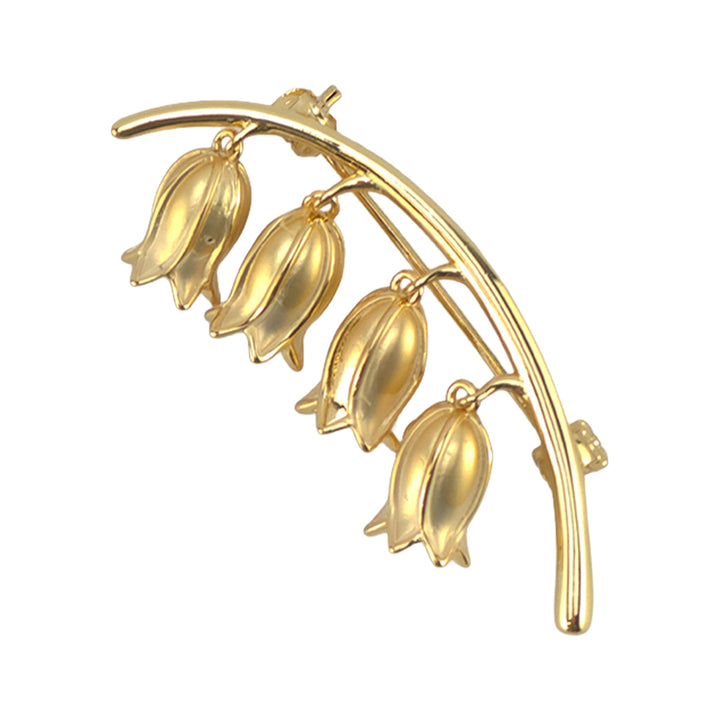 Golden Bluebell | 14k Gold Plated Brooch | Little Gift | Cracker Filler