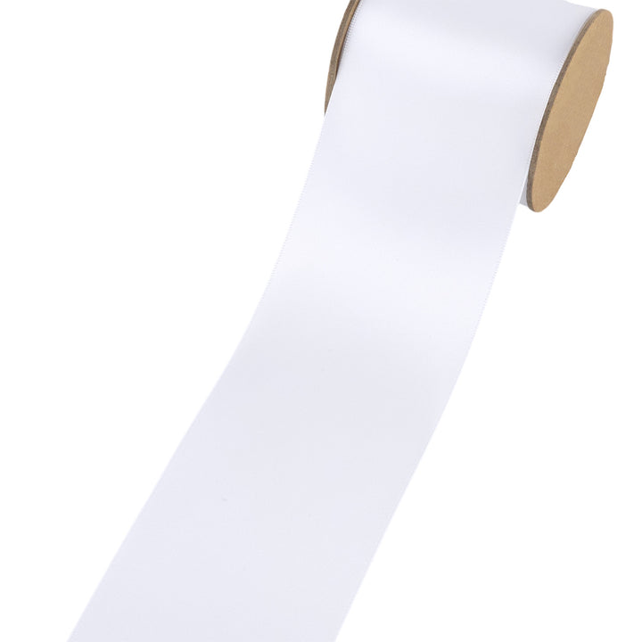White Wedding Satin Ribbon | 18mm to 70mm Wide | Crafts &amp; Cracker Making